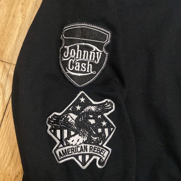 New Johnny Cash Track Jacket size Medium - Picture 3 of 6